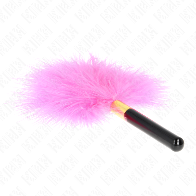 KINK - PLUMAS PARA COSQUILLAS METAL DORADO FUCSIA 18 CM - immagine 3