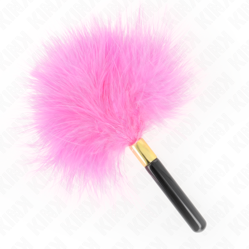 KINK - PLUMAS PARA COSQUILLAS METAL DORADO FUCSIA 18 CM - immagine 4