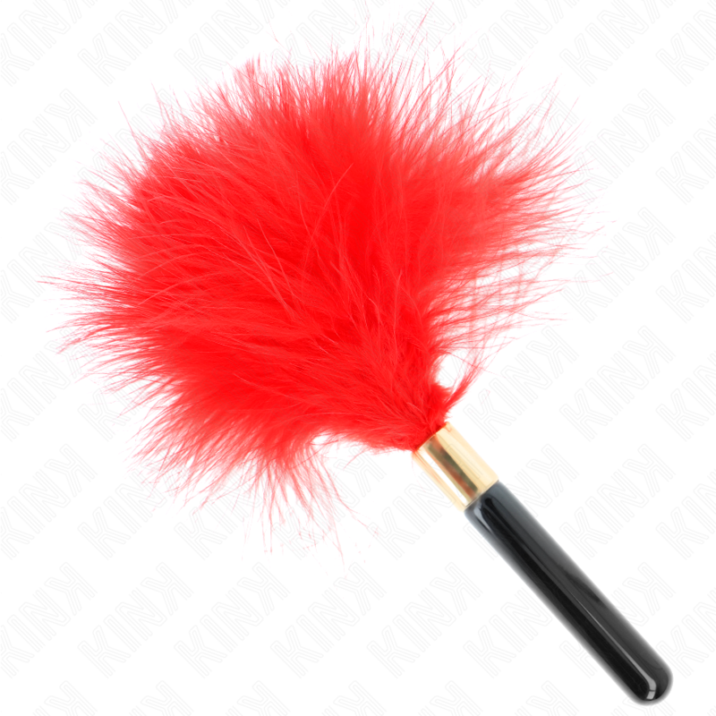 KINK - PLUMAS PARA COSQUILLAS METAL DORADO ROJO 18 CM - immagine 4
