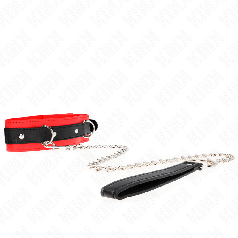 KINK - COLLAR CON CORREA 65 CM MODELO BÁSICO MODELO 3 ROJO 53 X 5 CM - immagine 5