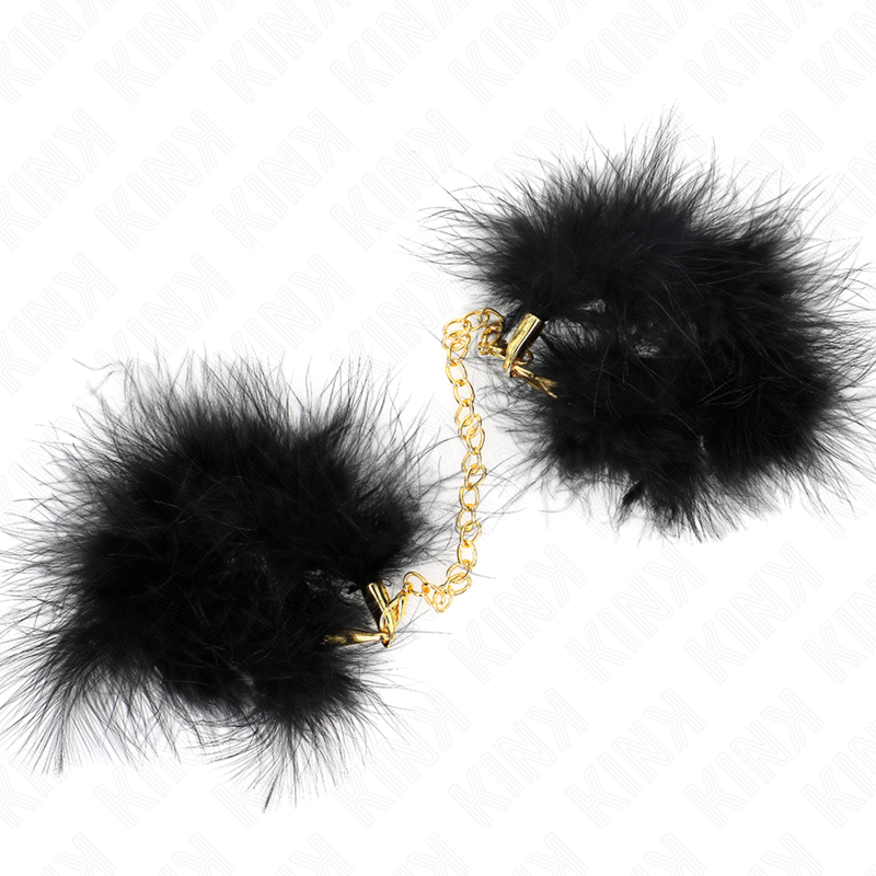 KINK - ESPOSAS DE PLUMAS NEGRO CON CADENA DORADA MODELO 2 - immagine 3