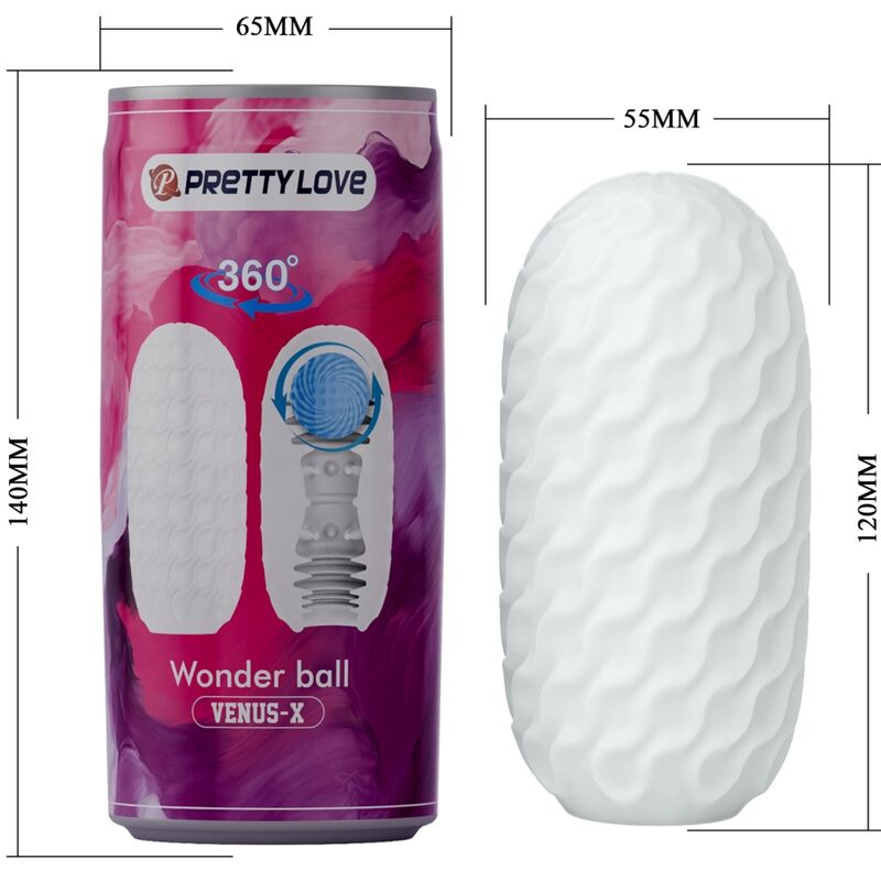 PRETTY LOVE - VENUS X MASTURBATORE MASCHILE MODELLO 3 BIANCO - immagine 3