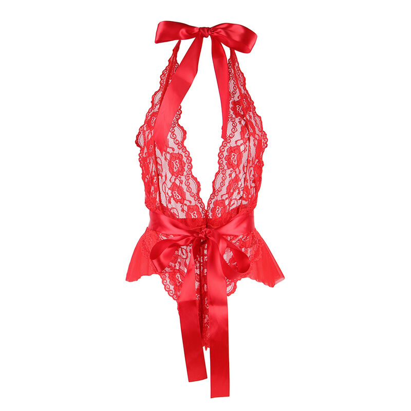 SUBBLIME - 953973 BODY SEXY CON VOLANT + CINTURA ROSSO S/M - immagine 4