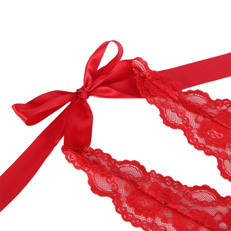 SUBBLIME - 953973 BODY SEXY CON VOLANT + CINTURA ROSSO S/M - immagine 6