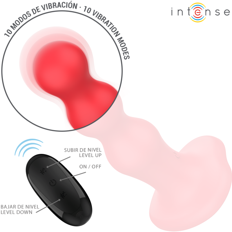 INTENSE - CODY VIBRATORE CON VENTOSA TELECOMANDO ROSSO - immagine 5