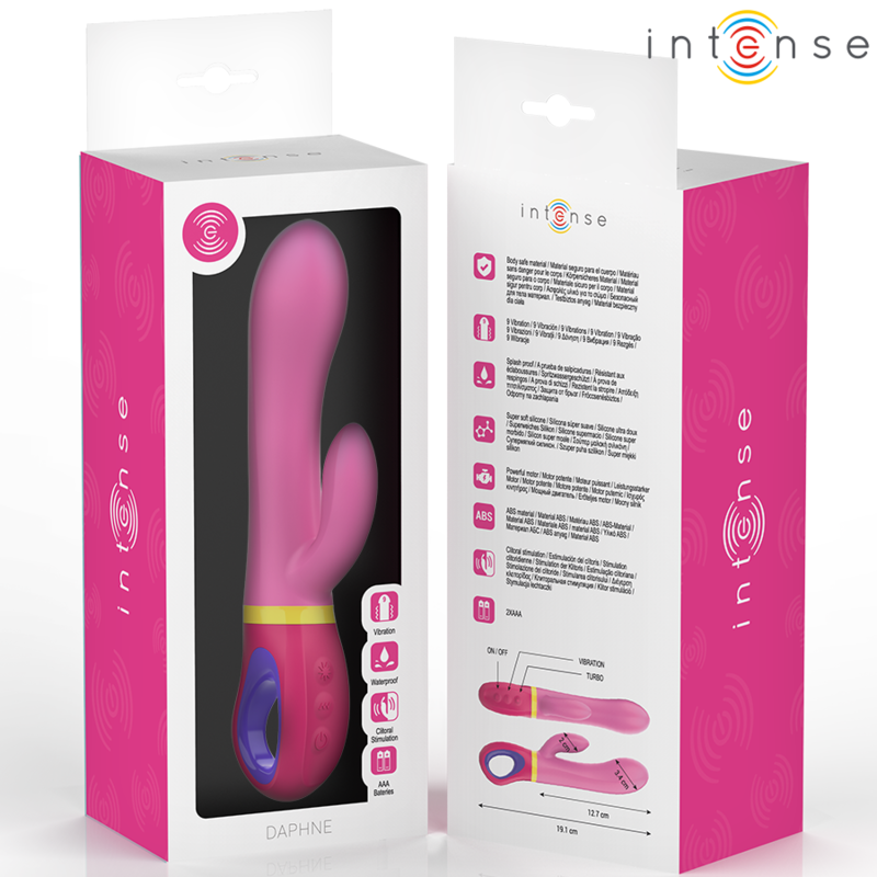 INTENSO - VIBRATORE CONIGLIO ROSA DAPHNE - immagine 5