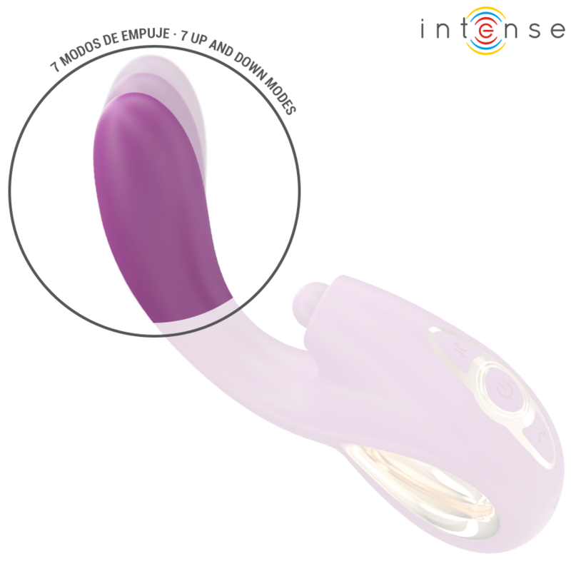 INTENSE - LALI VIBRATORE MULTIFUNZIONE PUNTO G TAPPING & THRUST & VIBRATION VIOLA - immagine 6