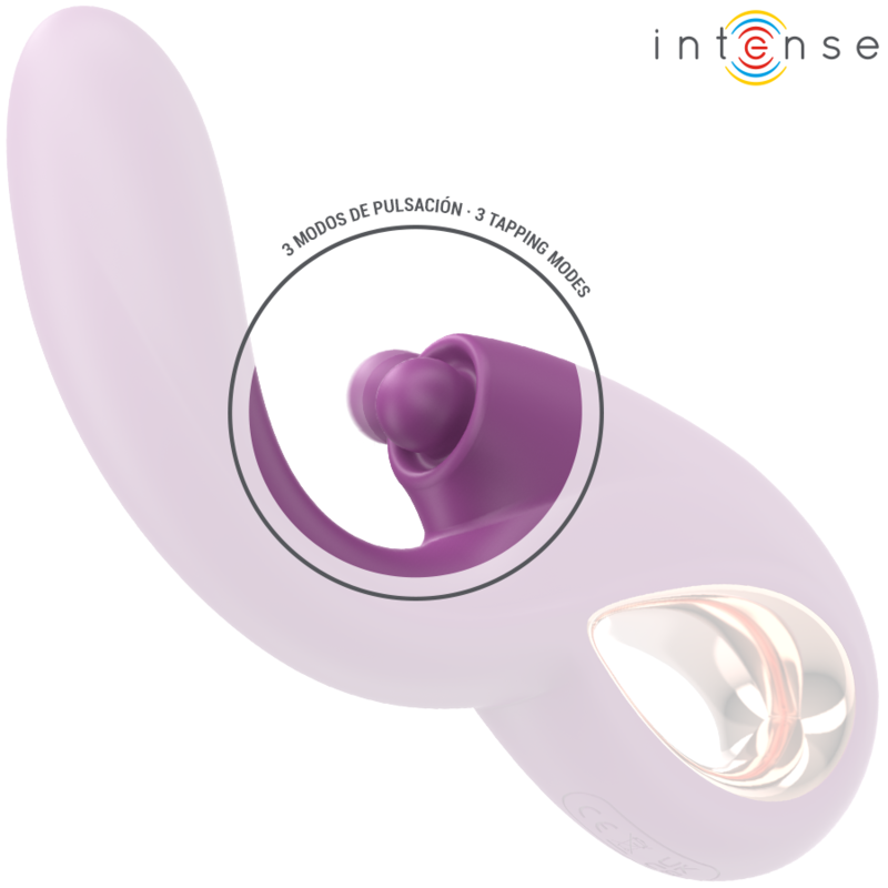 INTENSE - LALI VIBRATORE MULTIFUNZIONE PUNTO G TAPPING & THRUST & VIBRATION VIOLA - immagine 2