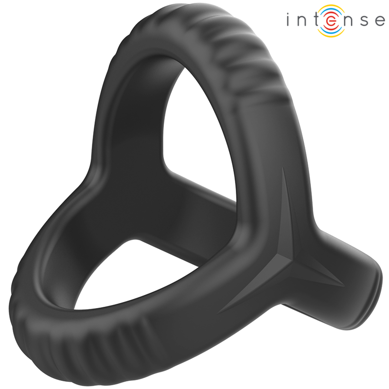 INTENSE - CARSON ANILLO DOBLE PARA PENE SILICONA NEGRO MODELO 4 - immagine 5