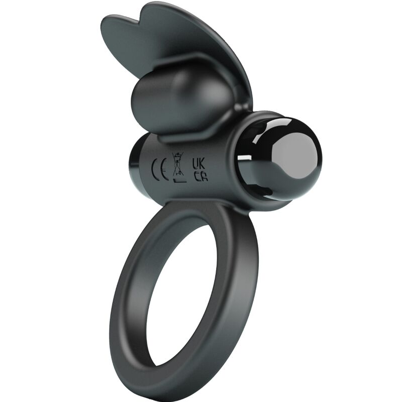 PRETTY LOVE - DEBONAIRE ANELLO VIBRANTE CONIGLIO 10 VIBRAZIONI NERO - immagine 5