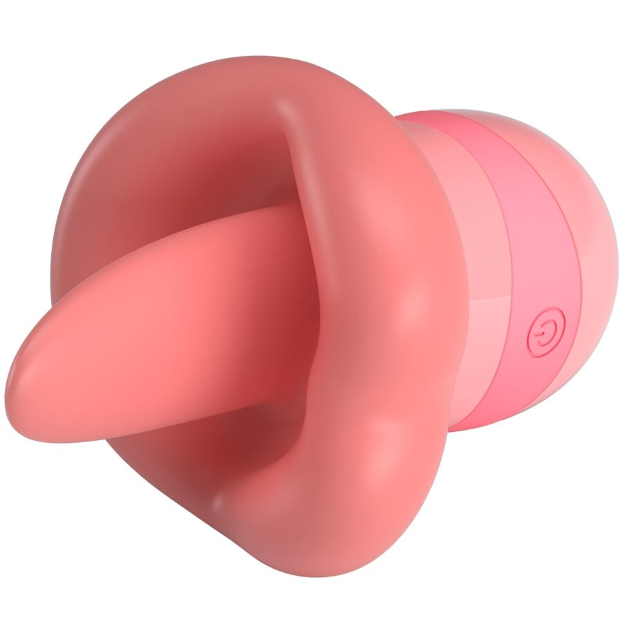 PRETTY LOVE - STIMOLATORE PER CLITORIDE LINGUA KYLEE 10 VIBRAZIONI ROSA NUDO - immagine 2