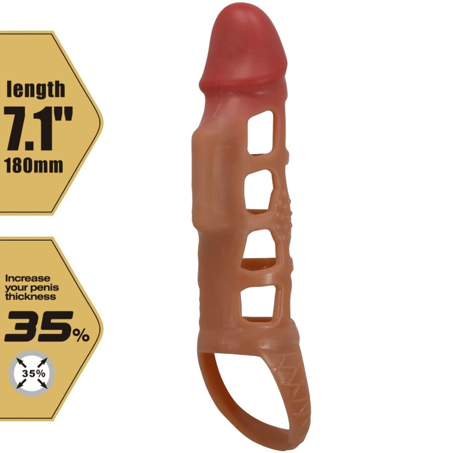 PRETTY LOVE - PRESTON FUNDA PARA PENE CON VIBRACIÓN DE 18 CM - immagine 7