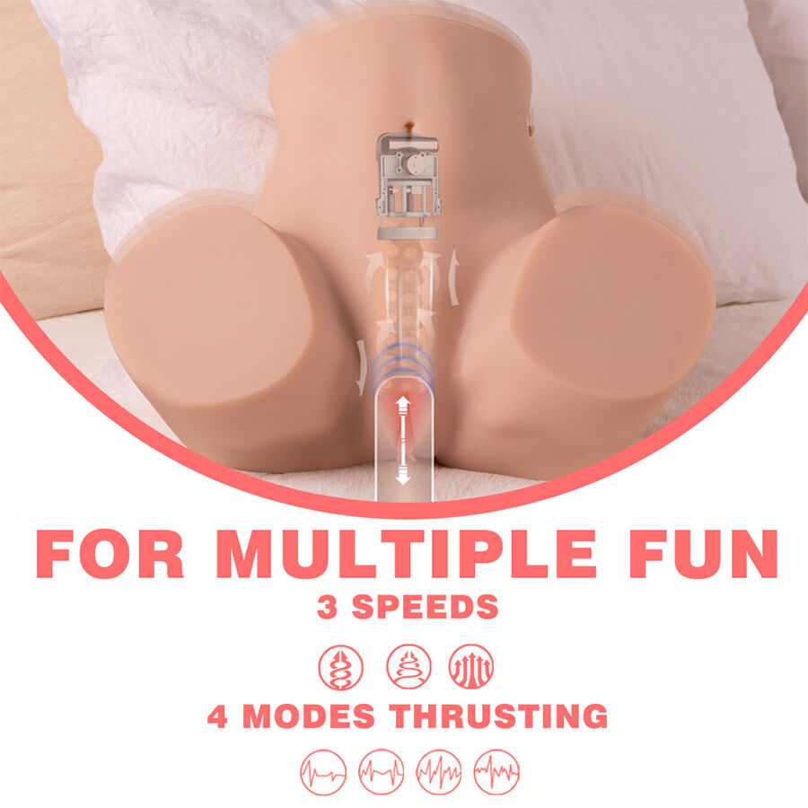 XISE - DANAE THRUSTING REALISTICO MASTURBATORE VAGINALE CON VIBRAZIONE MULTIPOSIZIONE - immagine 4
