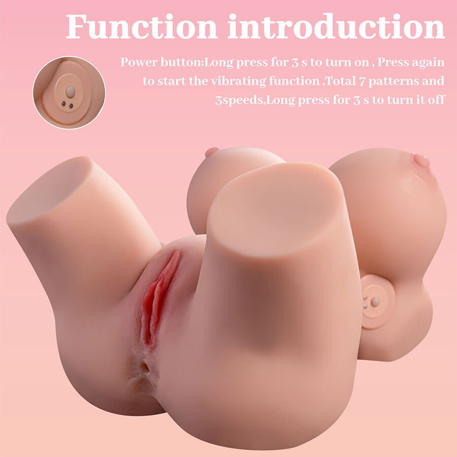 XISE - FRIEDA TORSO FEMMINILE REALISTICO CON VIBRAZIONE 36 CM - immagine 11