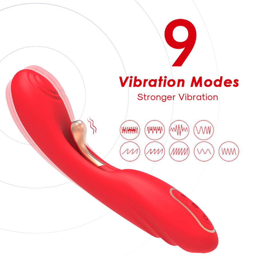 ARMONY - VIBRATORE CON LINGUA OSCILLANTE ROSSO - immagine 3