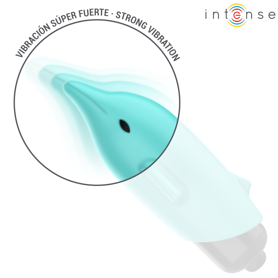 INTENSE - ECHO BALA VIBRADORA DELFÍN AZUL 8 X 4.7 CM - immagine 4