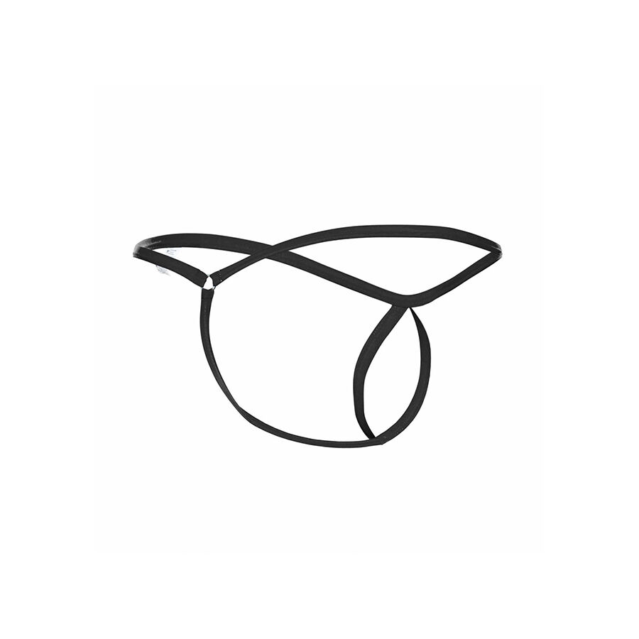 MOB - TANGA NEGRO CON FORMA DE LAGRIMA TALLA S/M - immagine 5