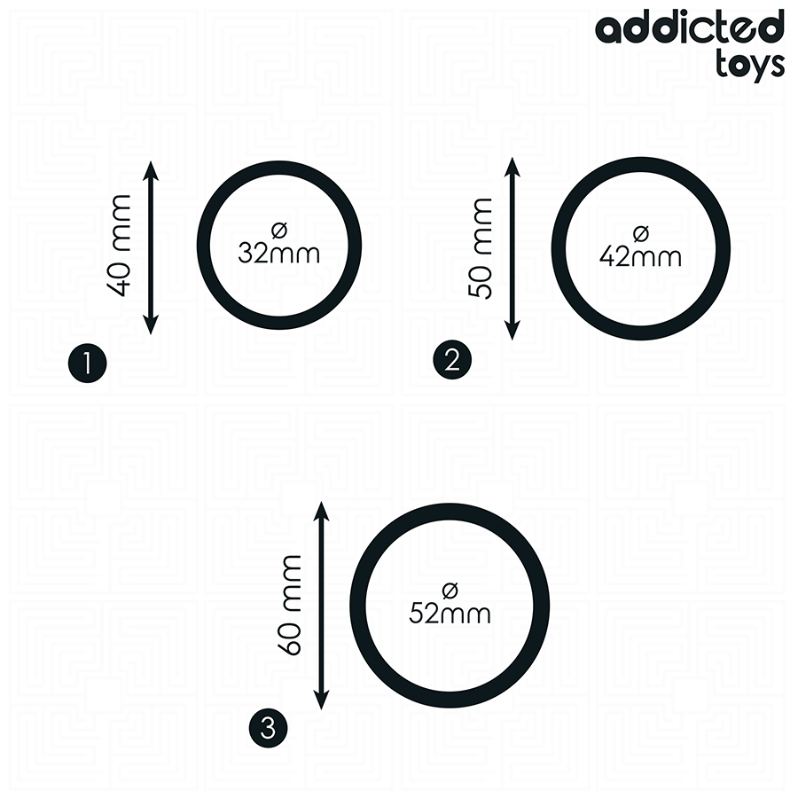 ADDICTED TOYS - SET DE ANILLOS SILICONA MODELO 2 - immagine 5