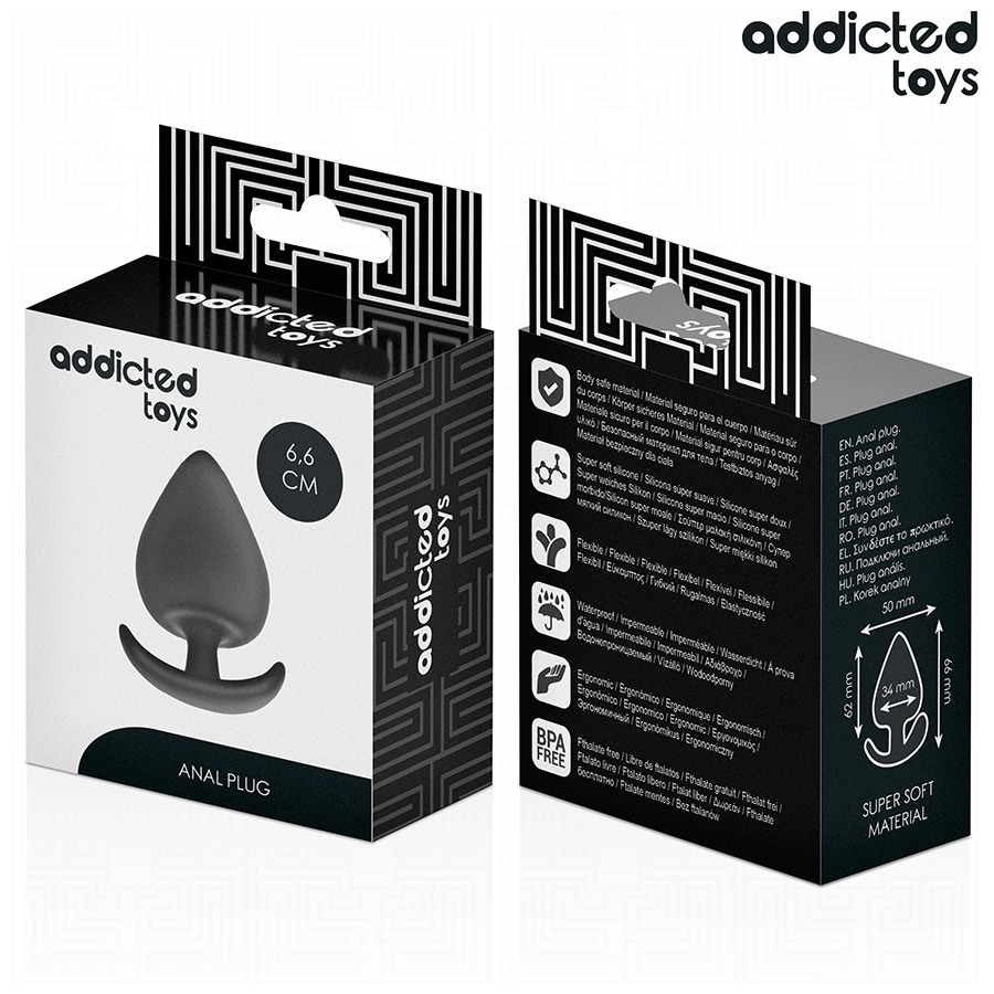 ADDICTED TOYS - PLUG ANAL SILICONA TALLA M 6,6 CM - immagine 7