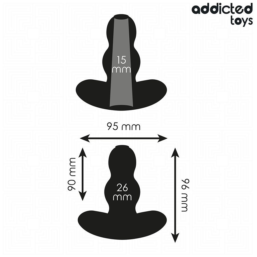 ADDICTED TOYS - TAPPO ANALE CAVO TAGLIA M 9,6 CM - immagine 4