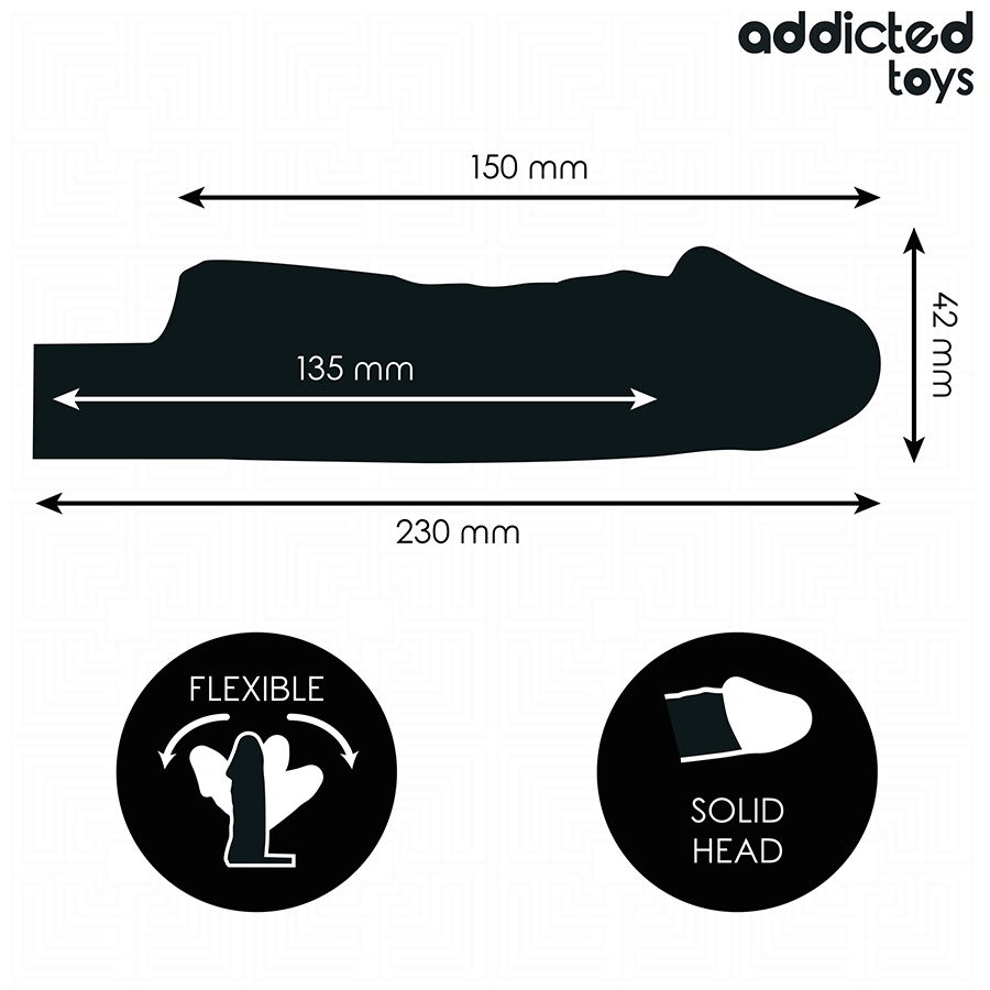 ADDICTED TOYS - FUNDA PARA EL PENE TRANSPARENTE TALLA S 23 CM - immagine 4