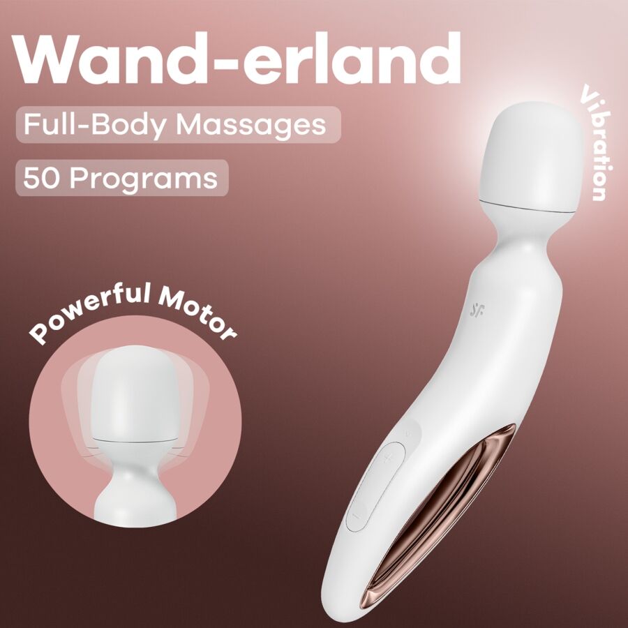 SATISFYER - BACCHETTA ERLAND MASSAGGIATORE VIBRANTE BIANCO - immagine 6