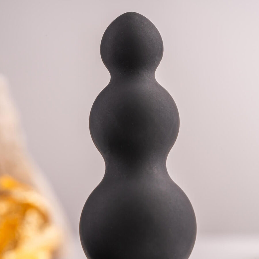 ROCKS-OFF - PETITE SENSATIONS BUBBLES PLUG ANALE VIBRATORE NERO - immagine 5
