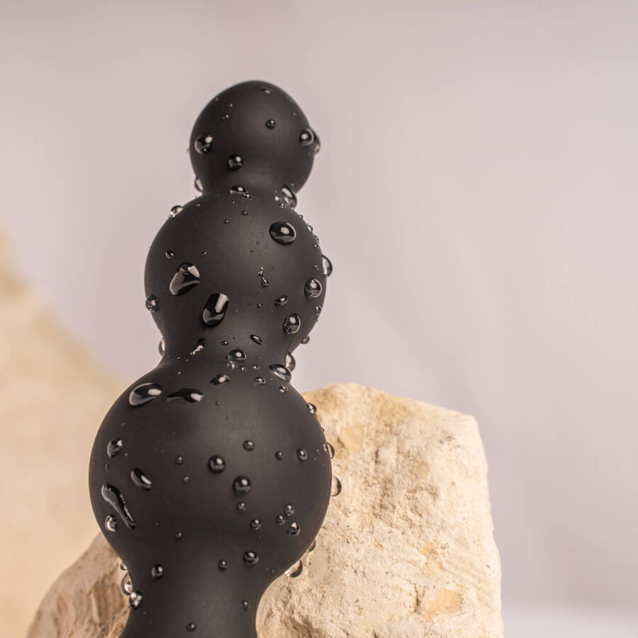 ROCKS-OFF - PETITE SENSATIONS BUBBLES PLUG ANALE VIBRATORE NERO - immagine 6