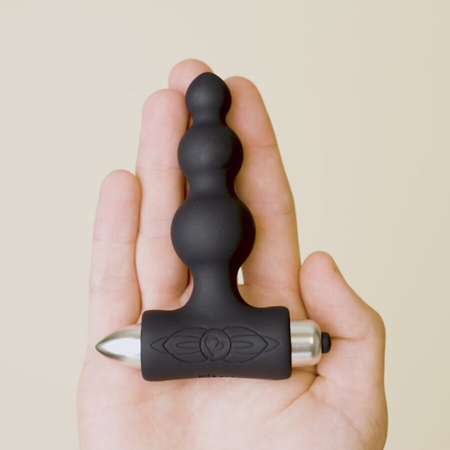 ROCKS-OFF - PETITE SENSATIONS BUBBLES PLUG ANALE VIBRATORE NERO - immagine 8