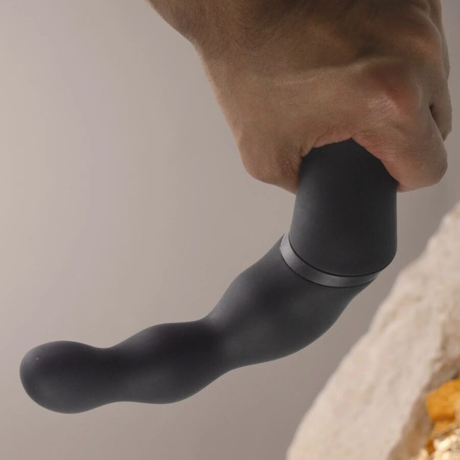 ROCKS-OFF - ADATTATORE NERO PER VIBRATORE PROSTATICO E ANALE - immagine 3