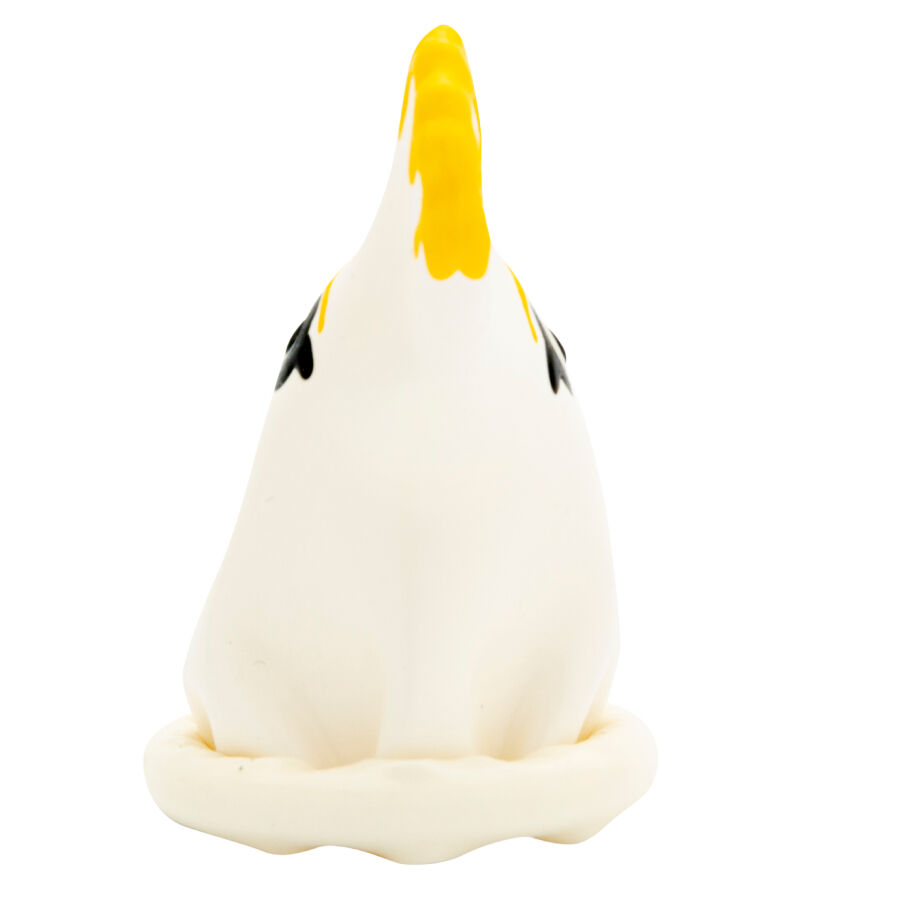 CONDOMERIE - PRESERVATIVO DECORATIVO PINTADO A MANO LORO BLANCO - immagine 3