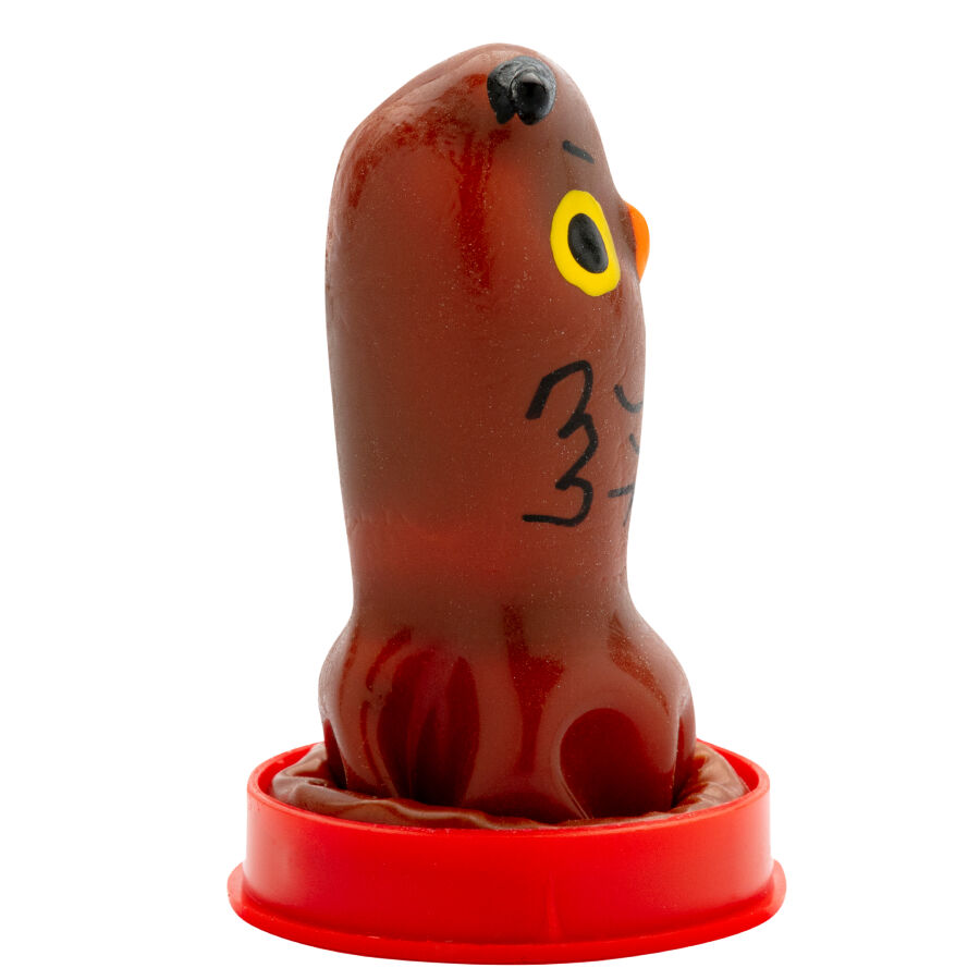 CONDOMERIE - PRESERVATIVO DECORATIVO PINTADO A MANO BÚHO - immagine 3