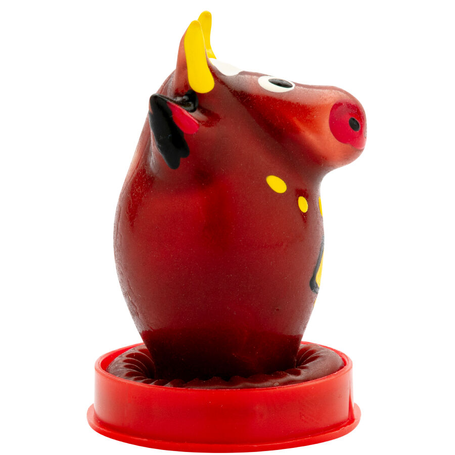 CONDOMERIE - PRESERVATIVO DECORATIVO PINTADO A MANO TORO MODELO 1 - immagine 3
