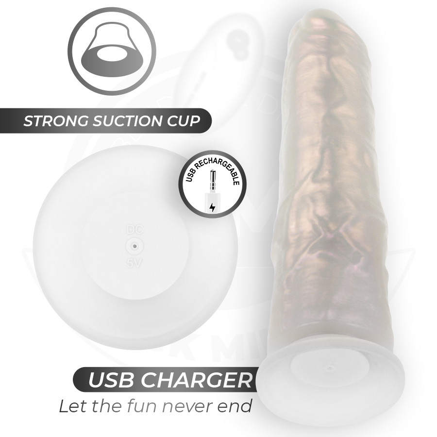 COCK MILLER - DILDO CON VENTOSA, LUCI E VIBRAZIONE CON TELECOMANDO BIANCO 21,5 CM - immagine 6