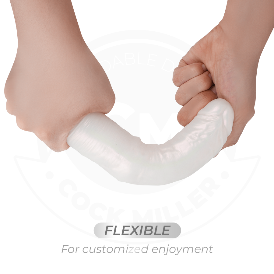 COCK MILLER - DILDO CON VENTOSA, LUCI E VIBRAZIONE CON TELECOMANDO BIANCO 19,5 CM - immagine 4