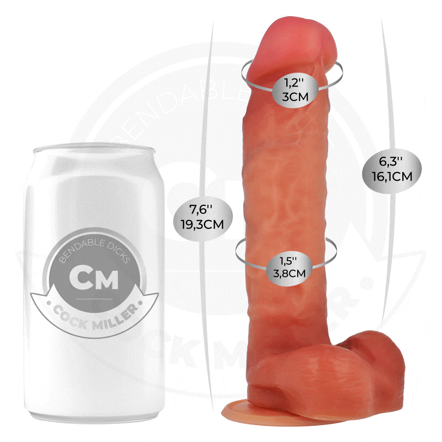 COCK MILLER - DILDO ARTICOLABILE IPERREALISTICO 19,3 CM - immagine 7