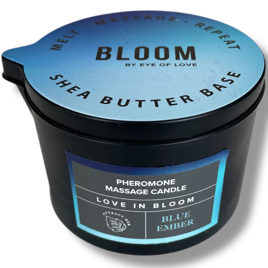 EYE OF LOVE - BLOOM CANDELA DA MASSAGGIO INDICA BLUE EMBER 150 ML - immagine 2