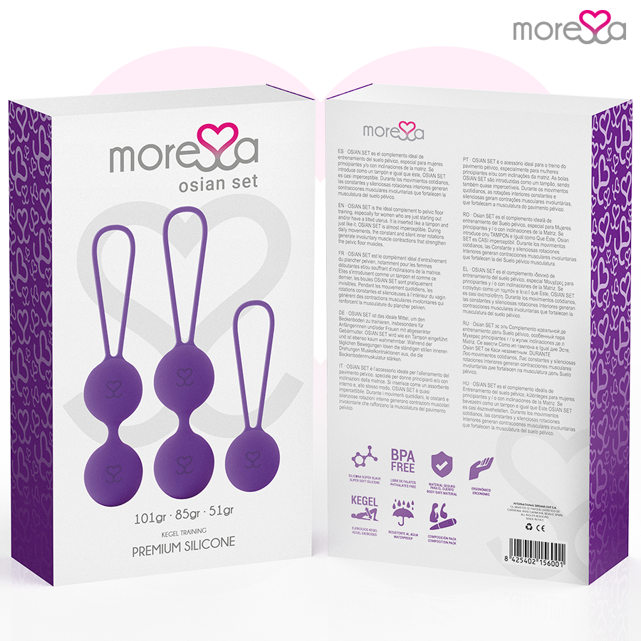 MORESSA - OSIAN SET PREMIUM IN SILICONE LILLA - immagine 7