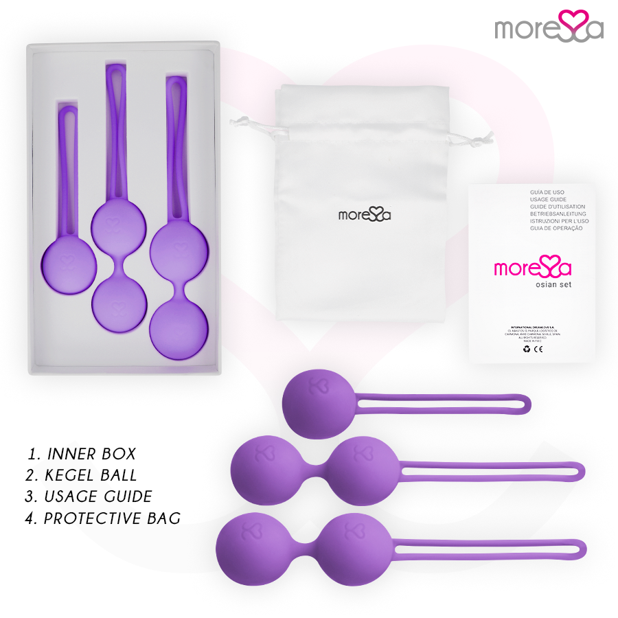 MORESSA - OSIAN SET PREMIUM IN SILICONE LILLA - immagine 8
