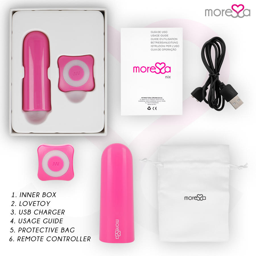 MORESSA - TELECOMANDO VIBRATORE NIX ROSA - immagine 6