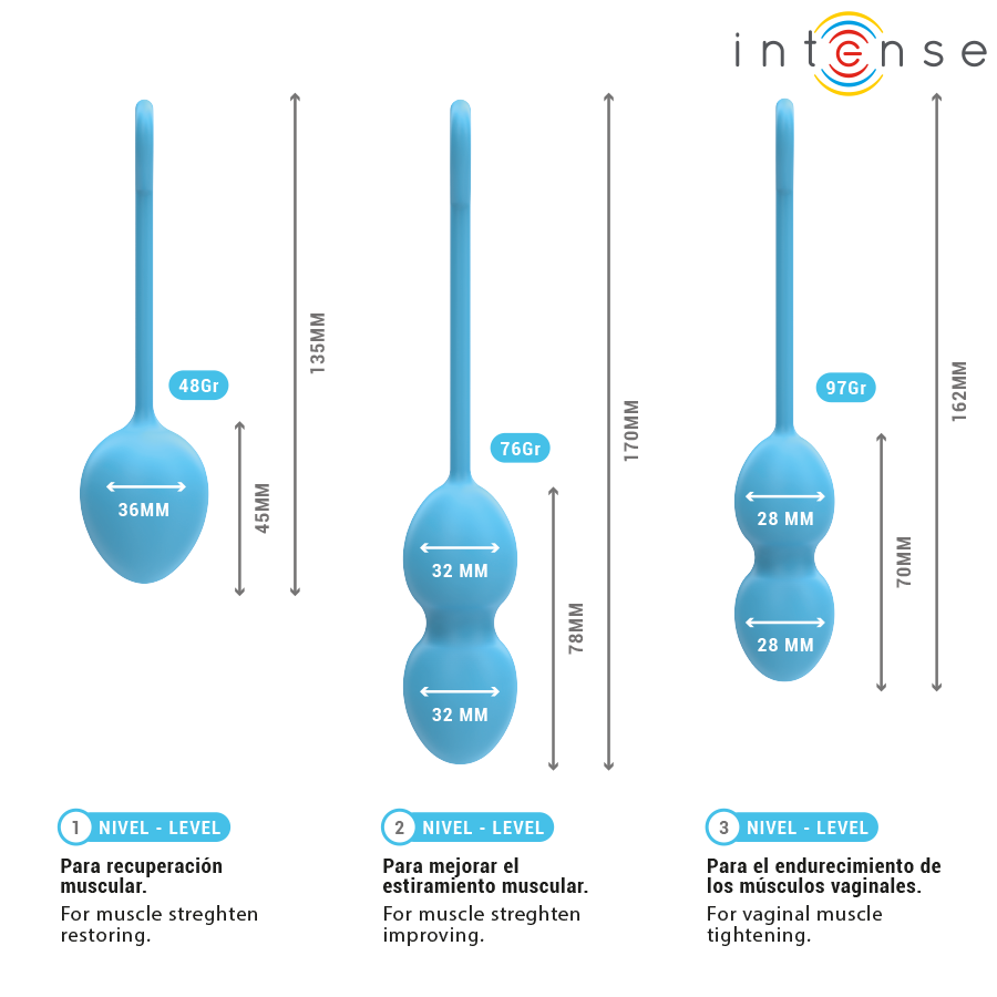 INTENSE - KIT PALLINE KEGEL CHARLI BLU - immagine 7