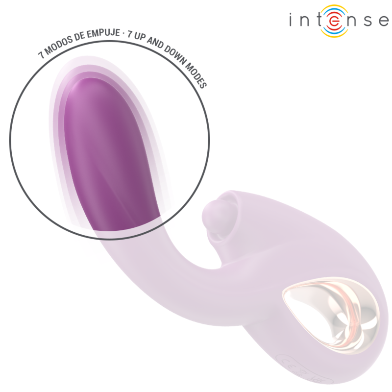 INTENSE - LALI VIBRATORE MULTIFUNZIONE PUNTO G TAPPING & THRUST & VIBRATION VIOLA - immagine 4
