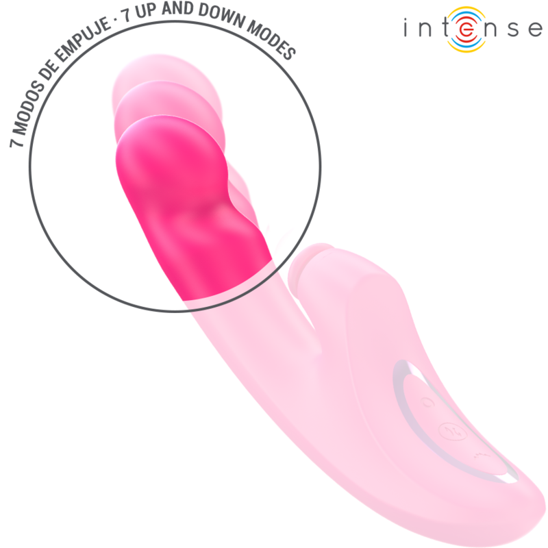 INTENSE - VIBRATORE EMI 13,5 CM MULTIFUNZIONE 3 IN 1 10 VIBRAZIONI ROSA - immagine 4
