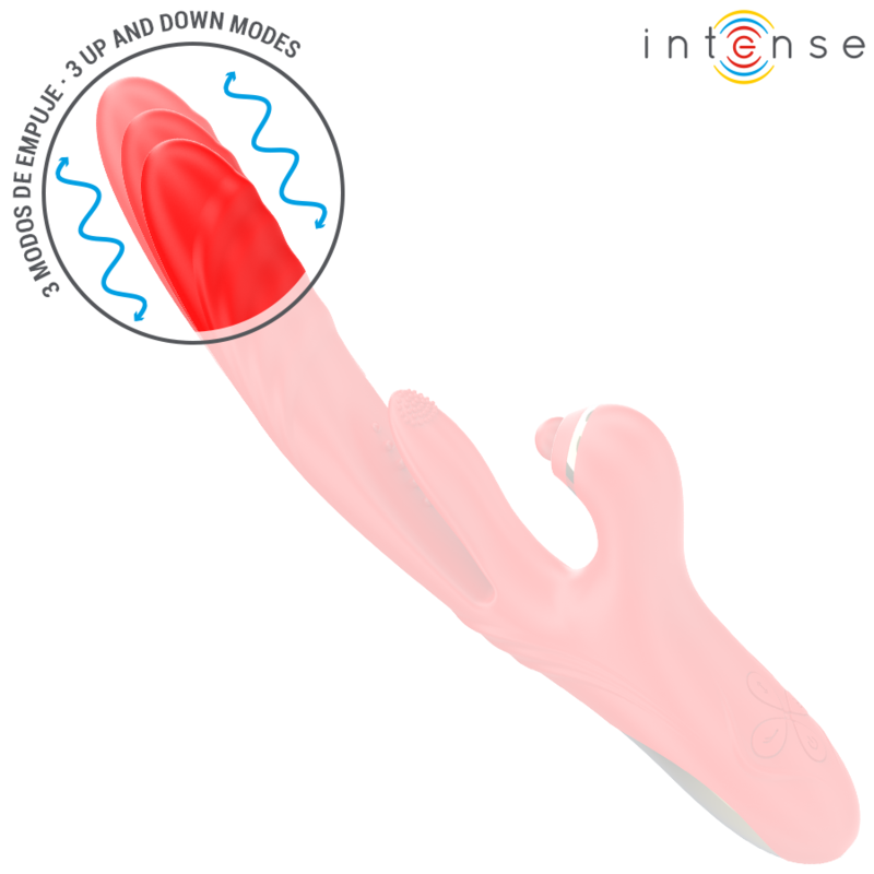 INTENSE - VIBRATORE MULTIFUNZIONE ROSALIA 3 IN 1 ROSSO - immagine 4