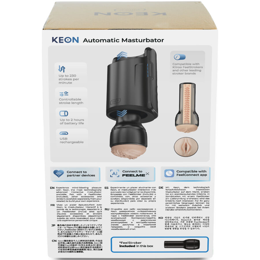 KIIROO - KEON WIFI COMBO MASTURBATORE AUTOMATICO + FEEL STROKER - immagine 3