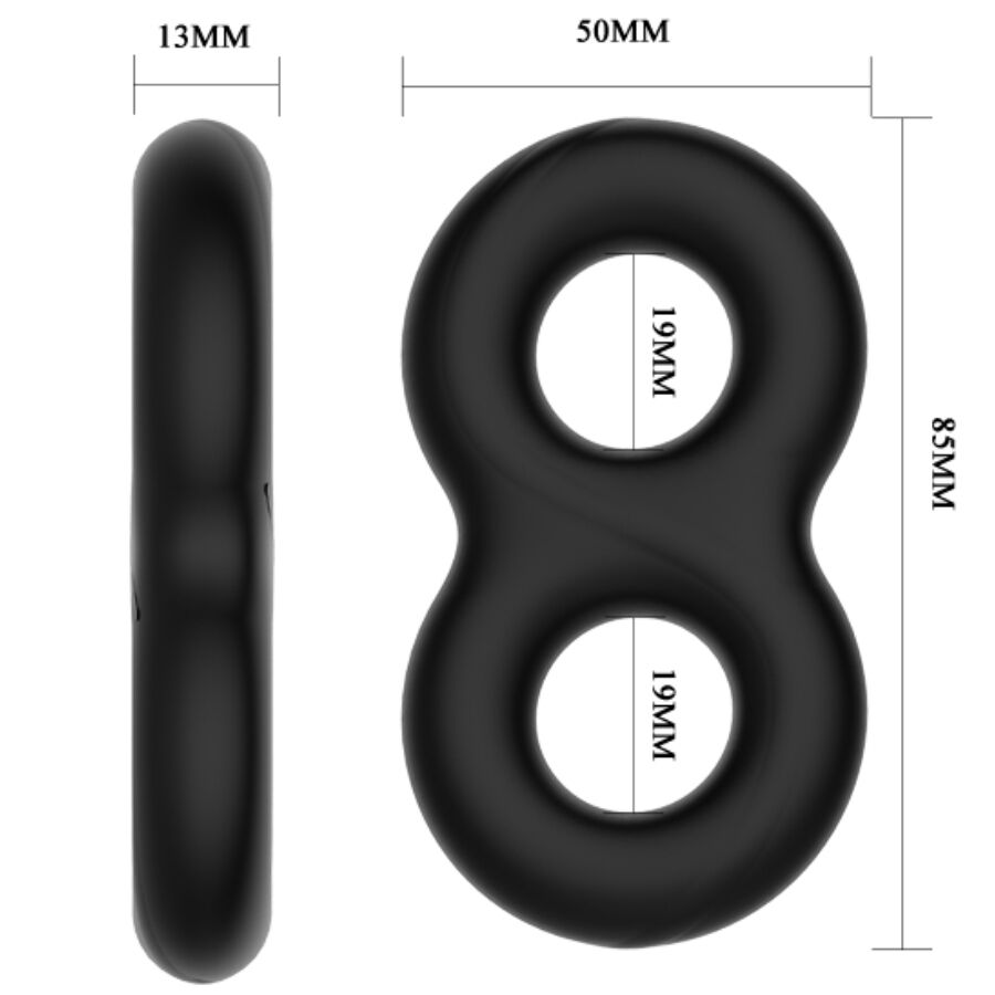 CRAZY BULL - ANELLO IN SILICONE DOPPIO INFINITO - immagine 5