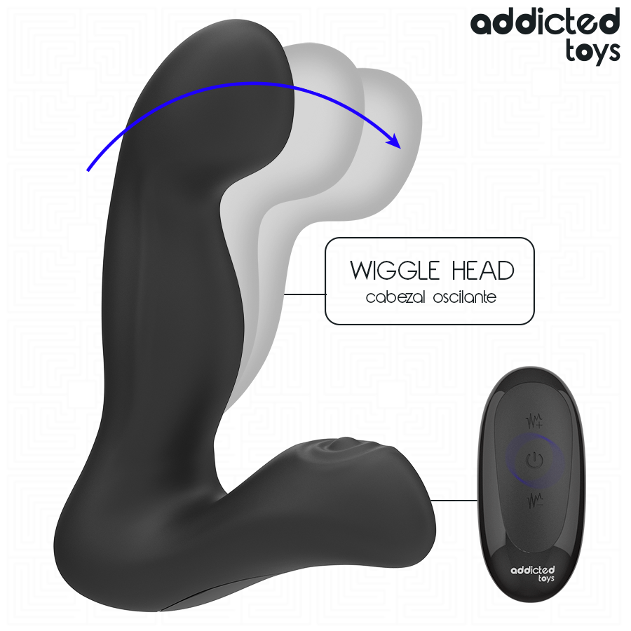 ADDICTED TOYS - MASSAGGIATORE PROSTATICO OSCILLANTE CON TELECOMANDO IN MODALITÀ PULSAZIONE - immagine 4