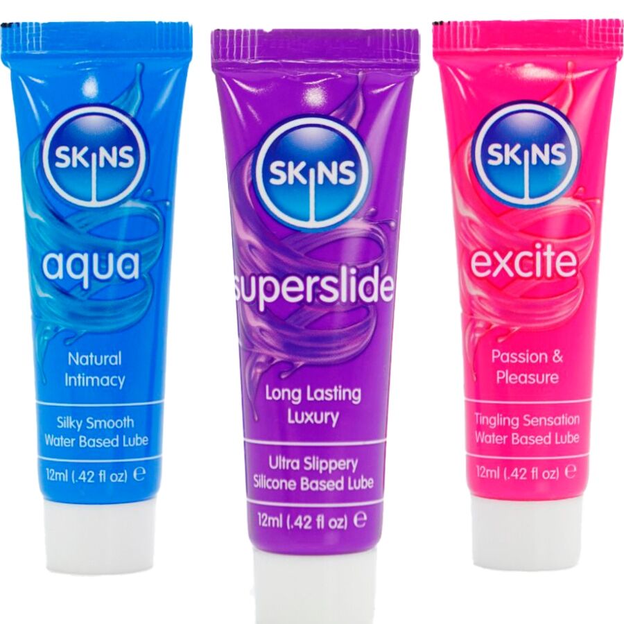 SKINS - VITAL LUBES KIT LUBRICANTES AQUA, SUPERSLIDE & EXCITE 3 x 12 ML - immagine 2