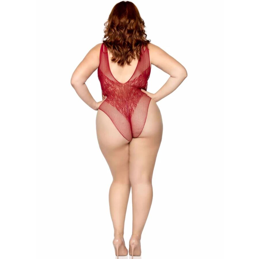 LEG AVENUE - 81641X BODY SENZA CUCITURE BORDEAUX TAGLIA 1X/2X - immagine 5