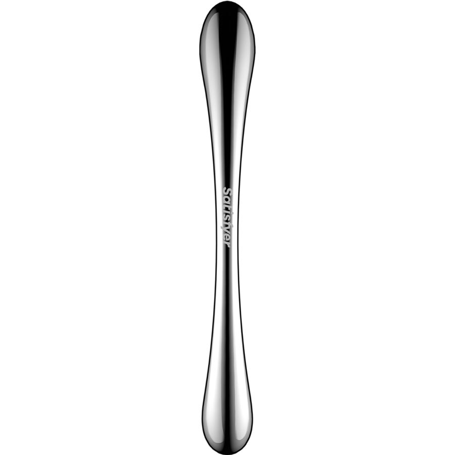SATISFYER - DILDO A DOPPIA ESTREMITÀ IN ACCIAIO INOX COSMIC CREST 1 - immagine 3